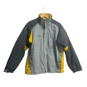 Columbia Vertex Yellow and Gray Outdoor Jacket Men’s Size M
